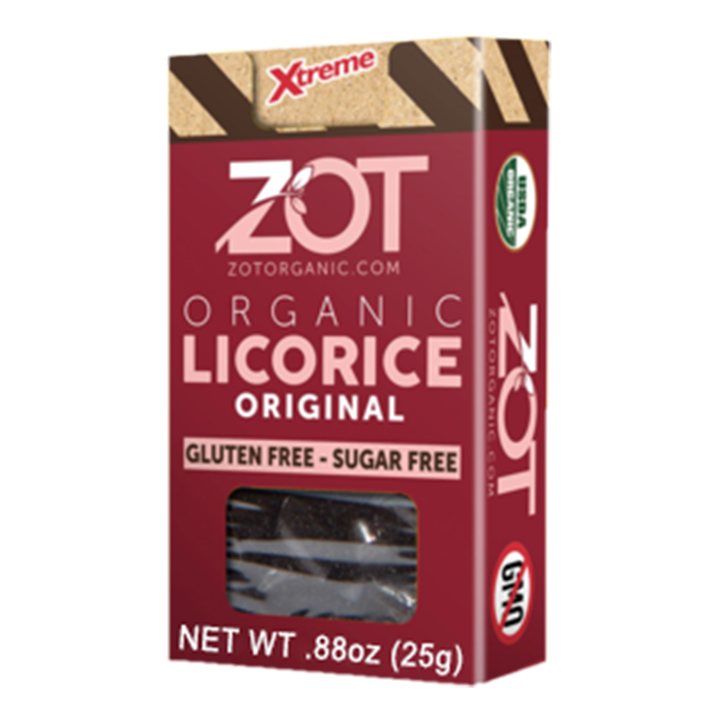 ZOT Organic Licorice Extr. Original fl. 0.88oz – Organic Licorice extract &  Chewy Licorice – Gluten Free, Non-GMO